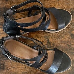 SO Black Strappy Gladiator Sandals